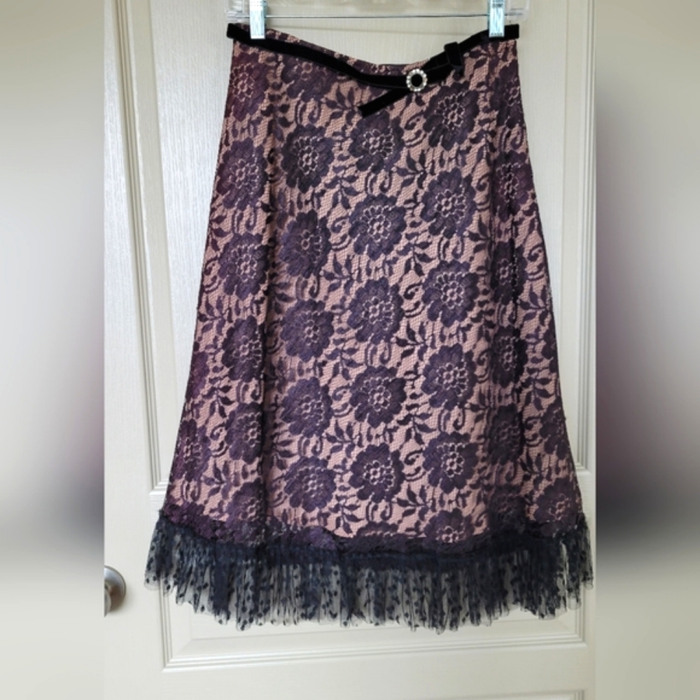 COREY LYNN CALTER A-line Lace Skirt